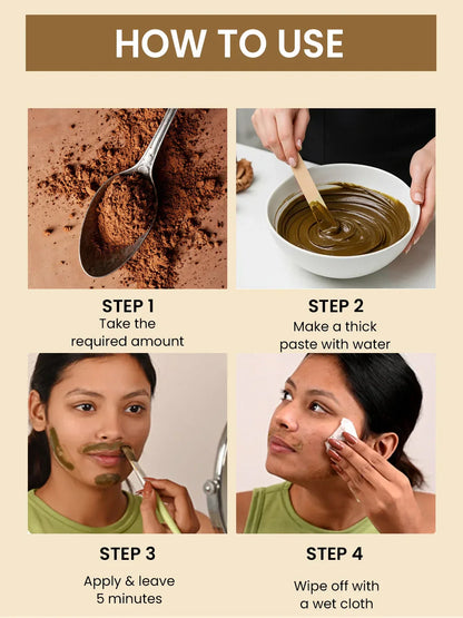 Turmeric Facial Wax - 5 Minutes Painless Herbal Wax Powder