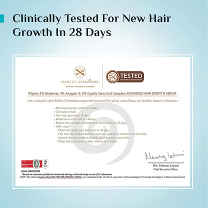 3% Redensyl, 4% Anagain & 5% Capilia Stem Cell Complex Advanced Hair Growth Serum