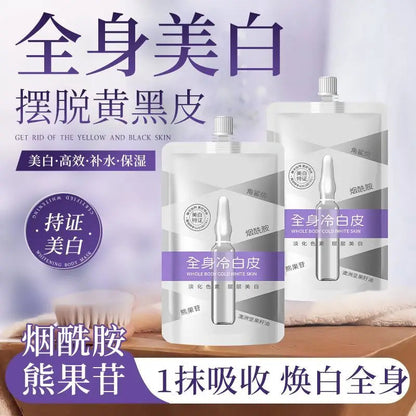 Nicotinamide Body Lotion Milk Protein Whitening Cream Brightening Moisturizer for Smooth Glowing Skin, Lightweight & Non Greasy