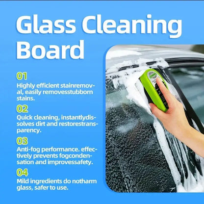 Car Glass Oil Film & Anti-Mist Remover – Clear Windshield for Safe Driving