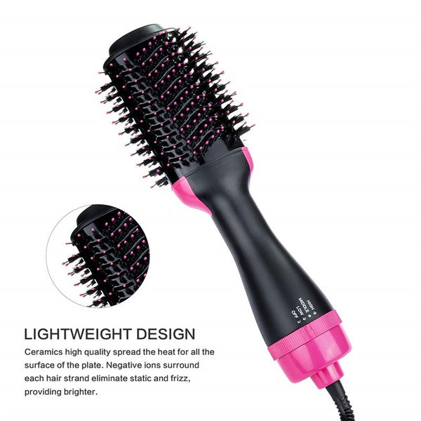 One Step Solution Hot Air Brush (Dryer + Straightener)