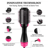 One Step Solution Hot Air Brush (Dryer + Straightener)