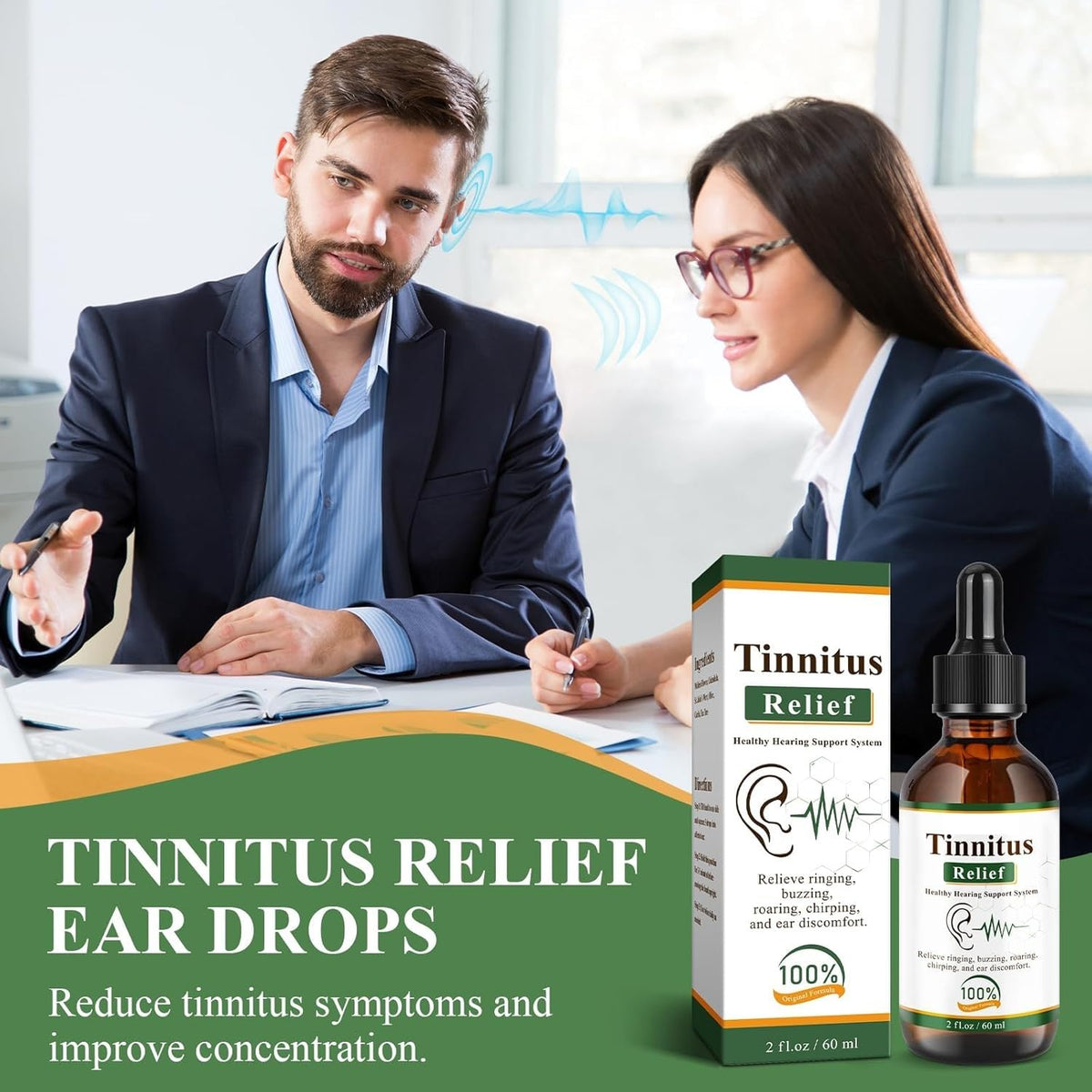 Tinnitus Relief Drops (کان کےتمام مسائل کےلیے) || ORGANIC || SUMMER SALE