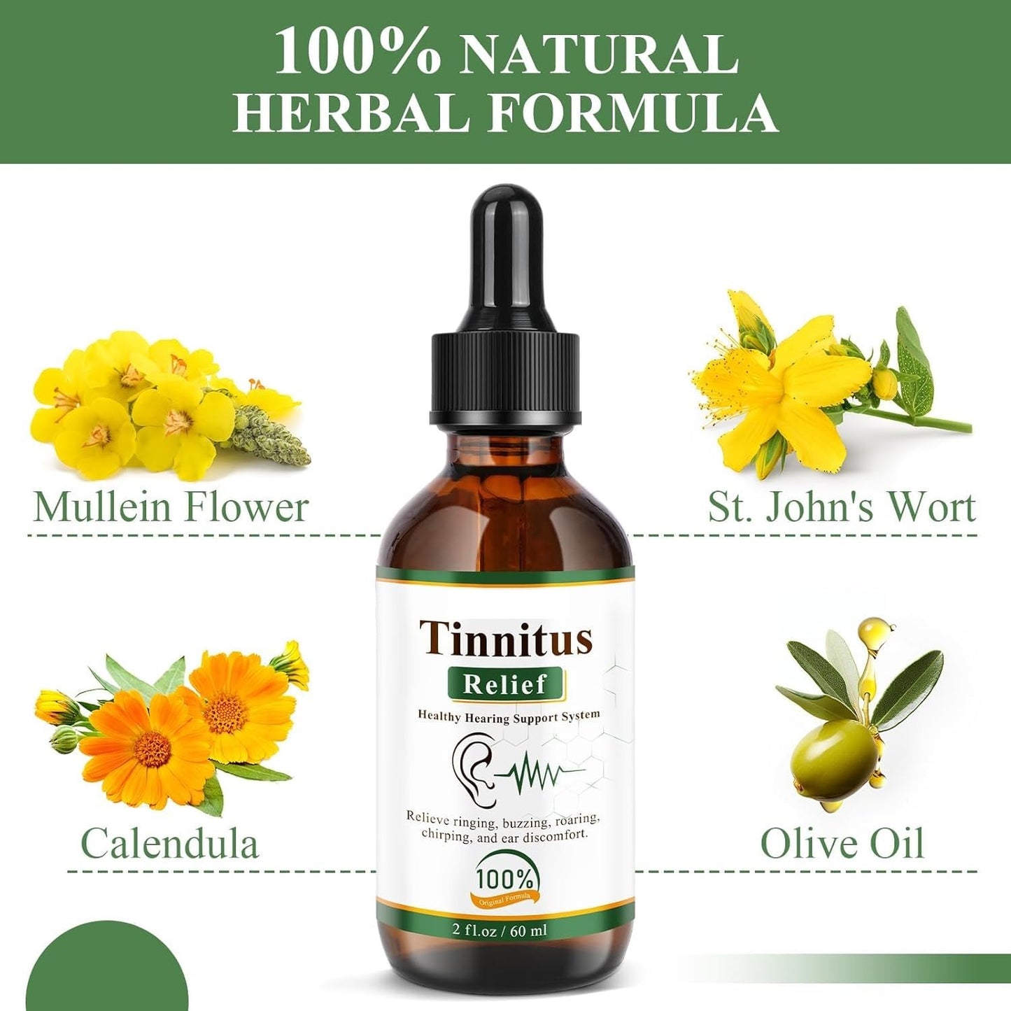 Tinnitus Relief Drops (کان کےتمام مسائل کےلیے) || ORGANIC || SUMMER SALE