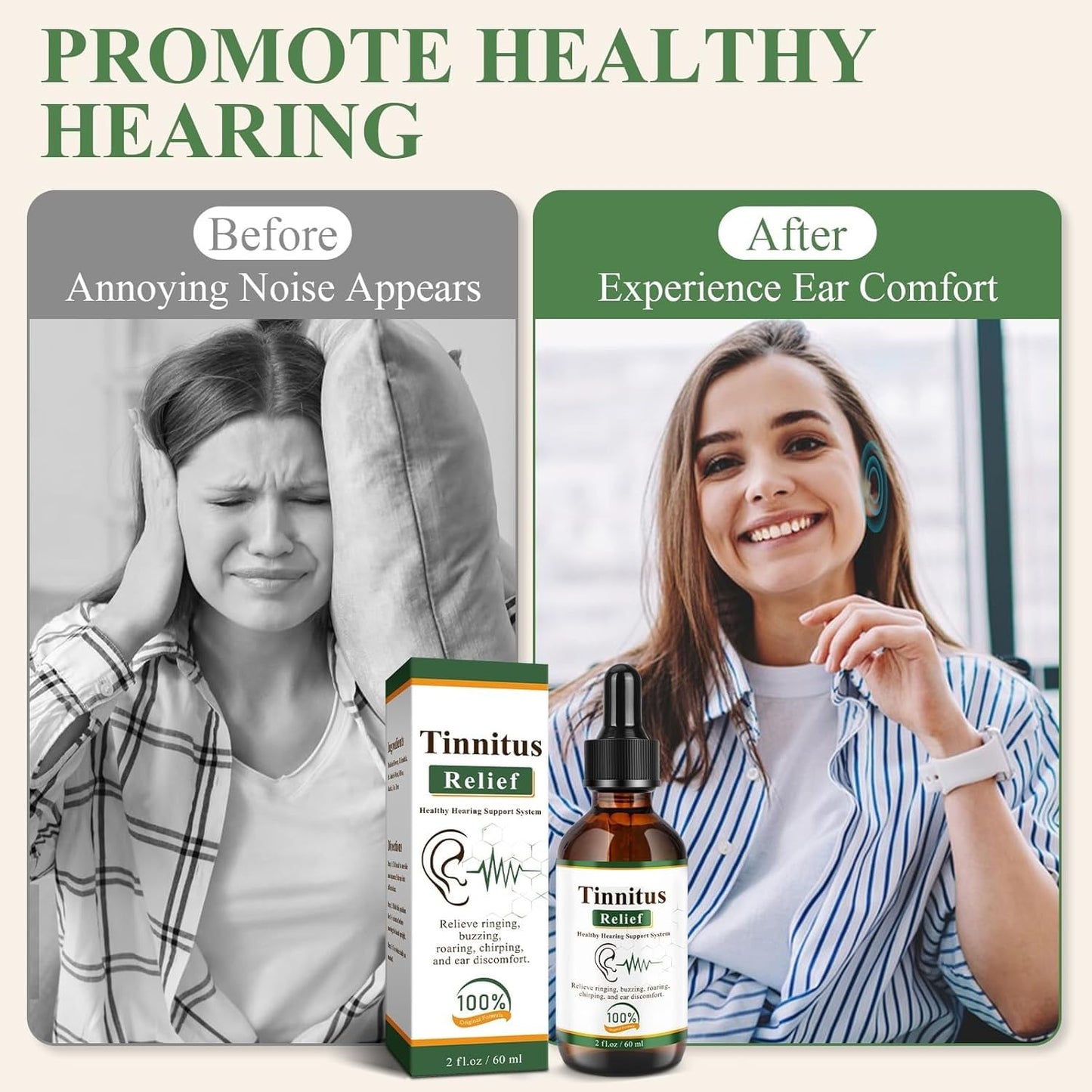 Tinnitus Relief Drops (کان کےتمام مسائل کےلیے) || ORGANIC || SUMMER SALE