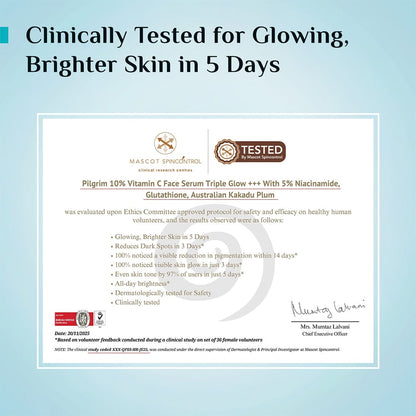 10% Vitamin C Face Serum For Triple Glow+++