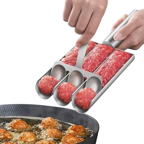 3-Tube Meatball Maker / Kofta Maker Tool