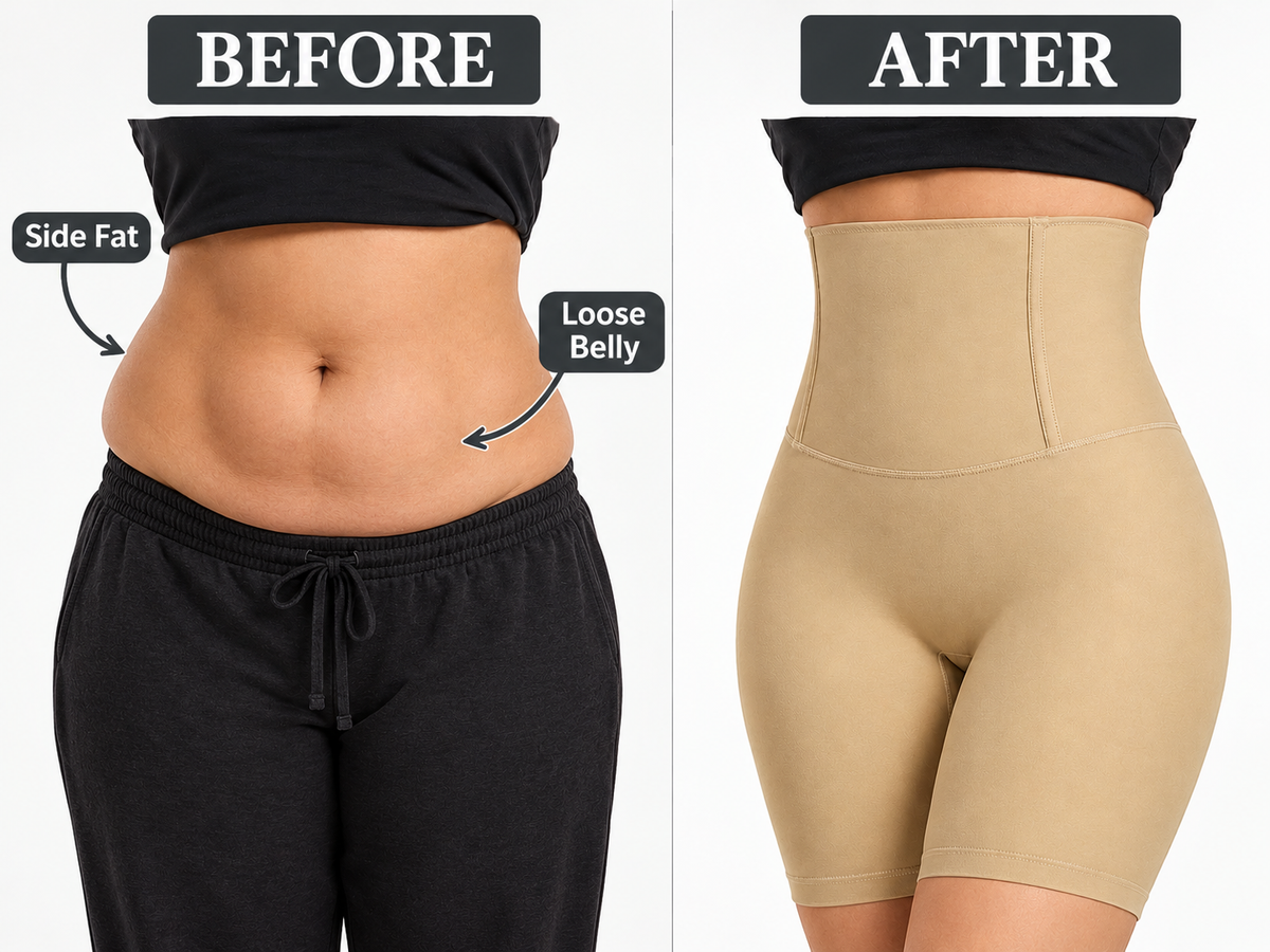 Seamless High-Waist Shaping Shorts For smooth Clothes Fitting