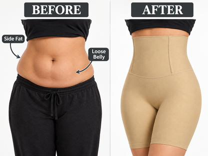 Seamless High-Waist Shaping Shorts For smooth Clothes Fitting