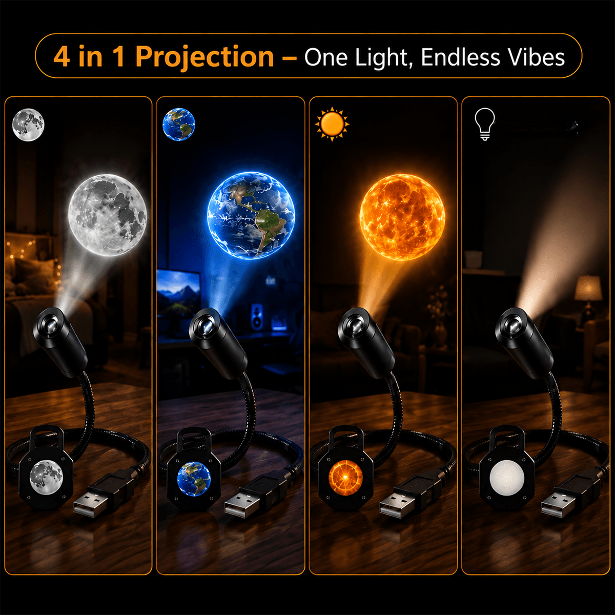 4 in 1 CosmoAura 360° Light