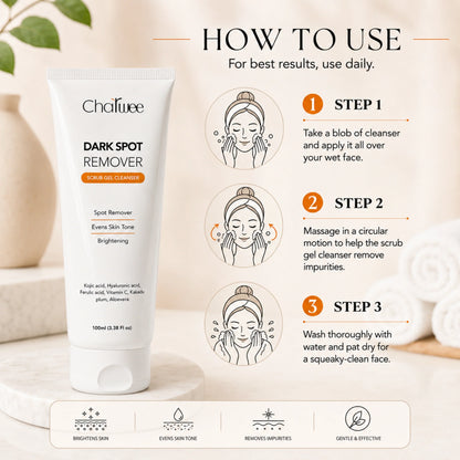 Charwee Dark Spot Remover Scrub Gel Cleanser