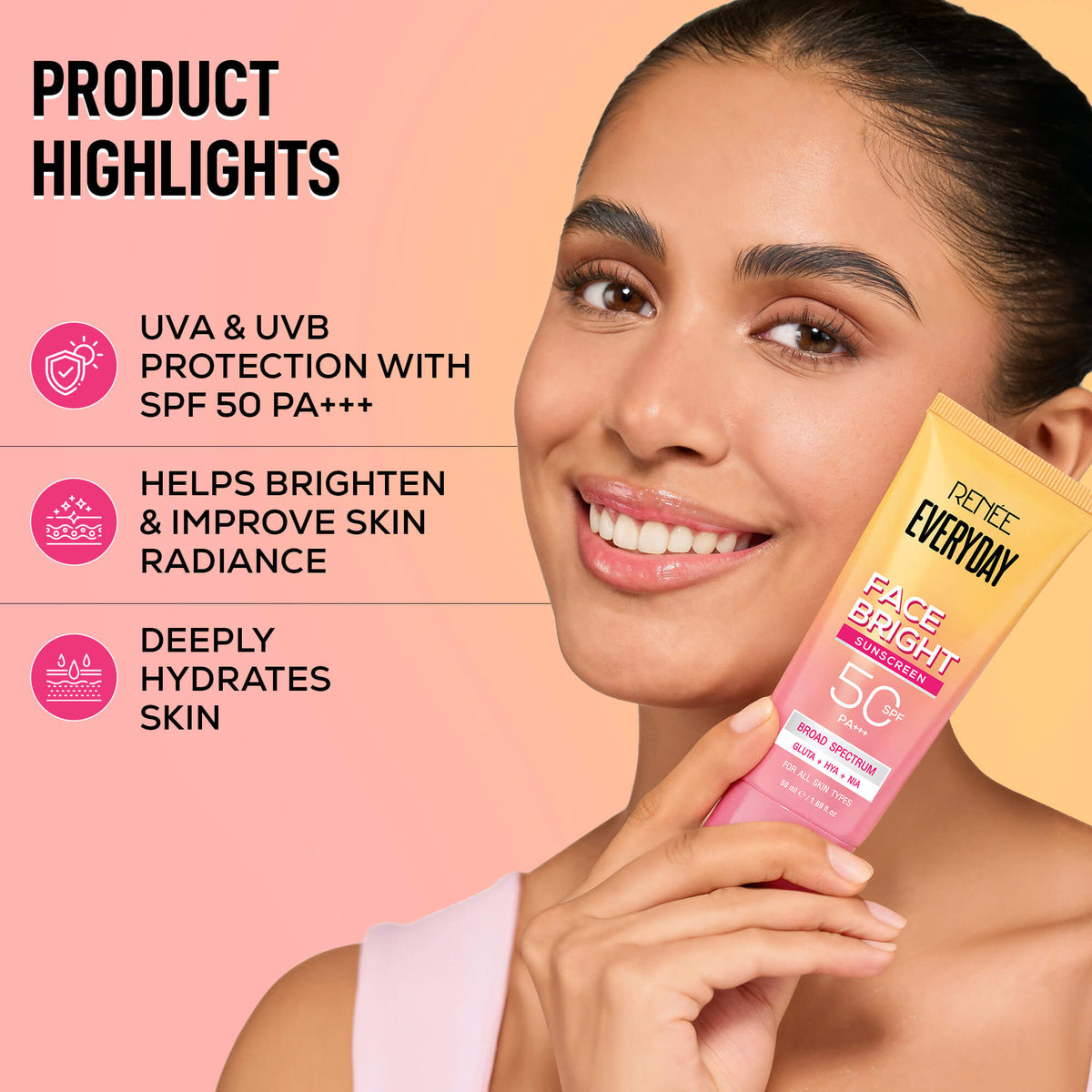 RENEE Everyday Face Bright Serum In Cream For Clear, Bright Skin,
