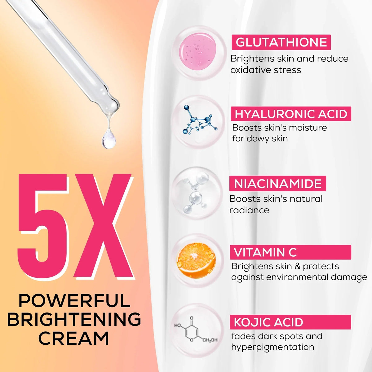 RENEE Everyday Face Bright Serum In Cream For Clear, Bright Skin,