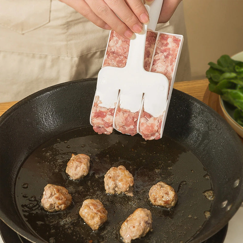 3-Tube Meatball Maker / Kofta Maker Tool