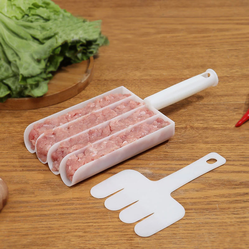 3-Tube Meatball Maker / Kofta Maker Tool
