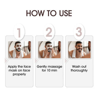 Niconi Men Sun Tan Removal Enzyme Pack | Deep Exfoliation Face & Body Treatment