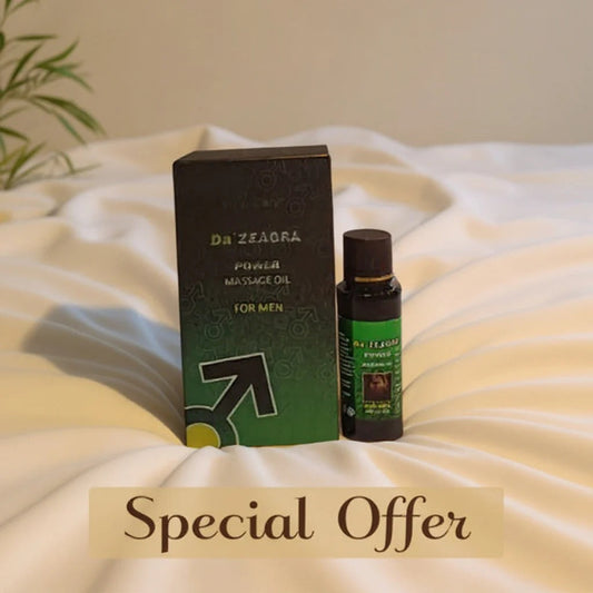 Premium herbal body massage oil for men