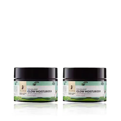 Pilgrim Squalane Glow Moisturizer With Niacinamide & Vitamin C - 50g Each