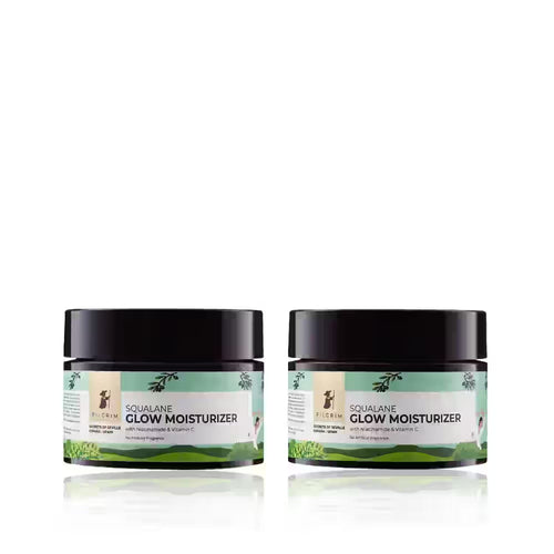 Pilgrim Squalane Glow Moisturizer With Niacinamide & Vitamin C - 50g Each