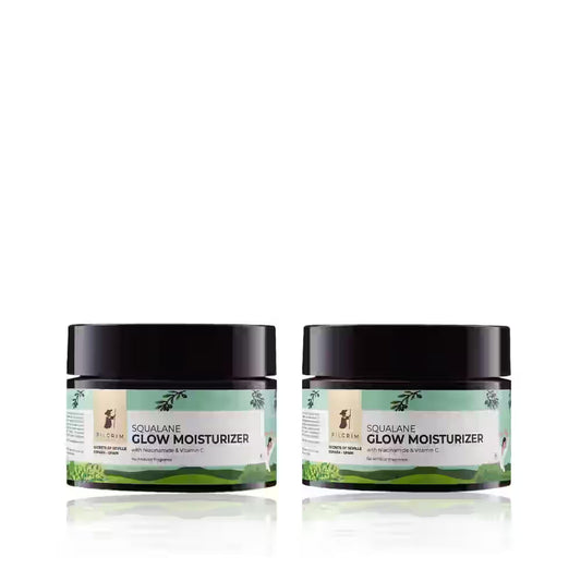 Pilgrim Squalane Glow Moisturizer With Niacinamide & Vitamin C - 50g Each
