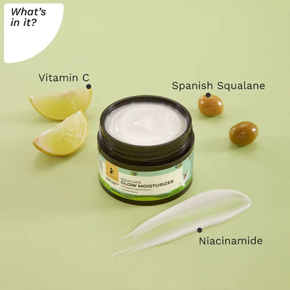 Pilgrim Squalane Glow Moisturizer With Niacinamide & Vitamin C - 50g Each