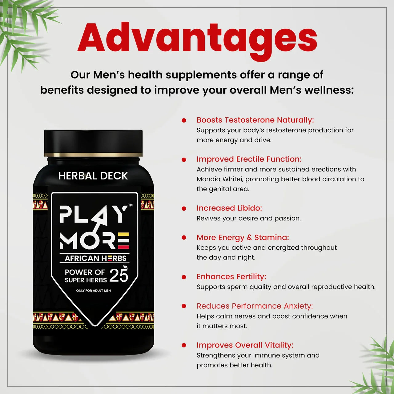 Herbal Deck Immunity Booster Powder for Men, Herbal Enerygy & Stamina Supplements (150 g)