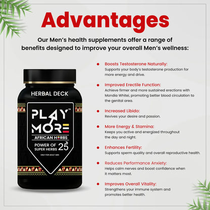 Herbal Deck Immunity Booster Powder for Men, Herbal Enerygy & Stamina Supplements (150 g)