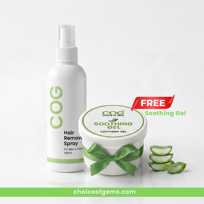 Choice of Gems™ Permanent Hair Removal Spray | 2-Minute Root Hair Removal Formula