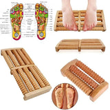 Wooden Foot Roller Massager–Stress & Pain Relief Tool
