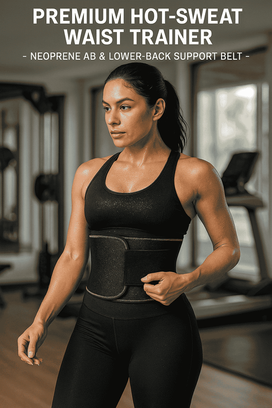 Premium Hot‑Sweat Waist Trainer – Neoprene Ab & Lower‑Back Support Belt