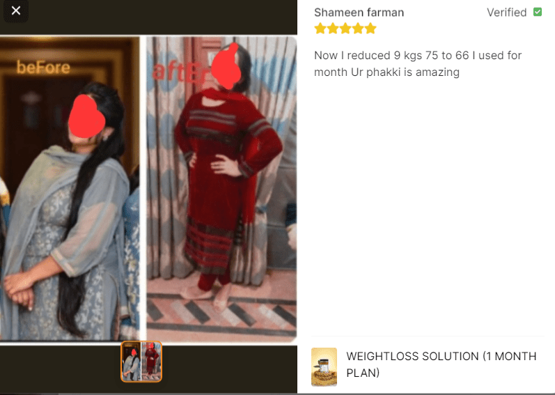 Weightloss Solution (1 Months Plan)